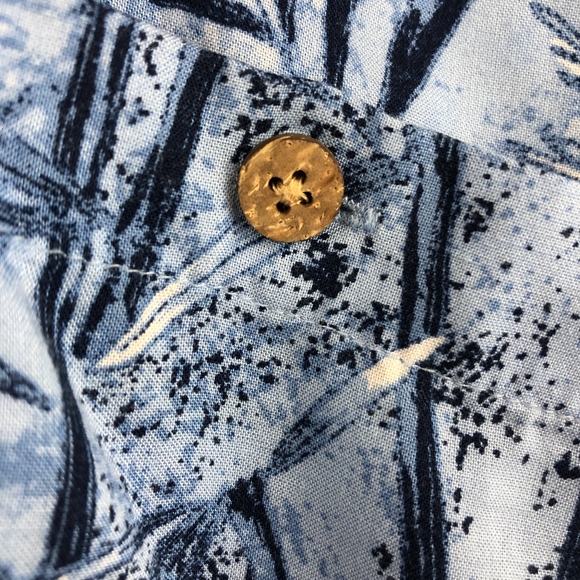 Puritan Hawaiian Button Down Shirt -M - Picture 5 of 7